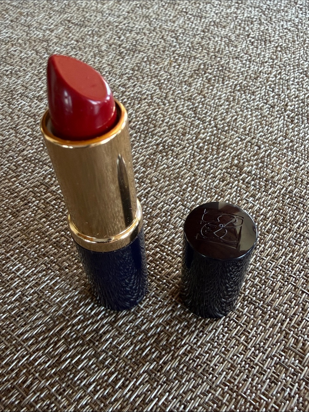 Vintage NOS Red Estee Lauder Signature Hydra Lustre Lipstick 35 Rich Red NEW